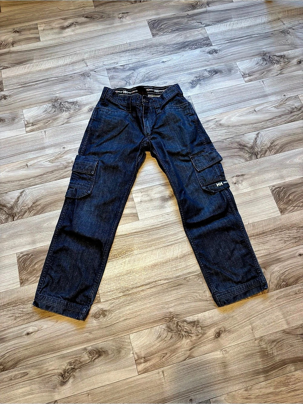 Helly Hansen HH Workwear Denim Cargo Pants Blue Waist 32